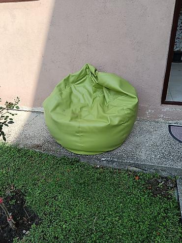 Lazy bag – zeleni - Model: klasični “bean bag” bez naslona, kružna