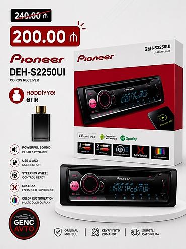 deh 4250bt: Maqnitol, Yeni, Pioneer, AUX, Çin, Ödənişli çatdırılma, Rayonlara çatdırılma — 5