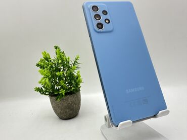 Samsung: Samsung Galaxy A52, Б/у, 256 ГБ, цвет - Голубой, 2 SIM