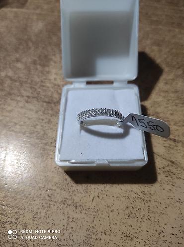 Prstenje: Srebrni prstenovi sa cirkonima – više modela - Model 1: tanji obruč — 1