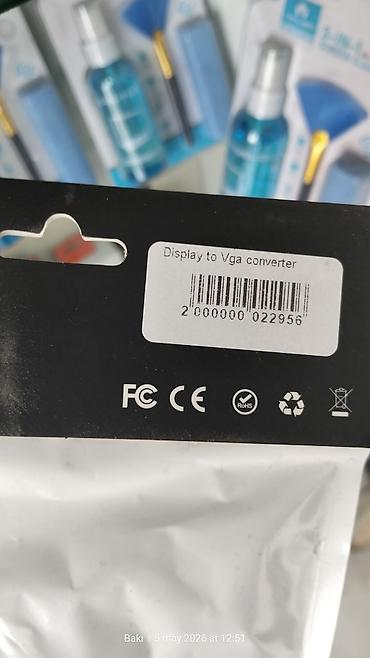 macbook pro adapter: DisplayPort-dan VGA‑ya Çevirici (Adapter) - Giriş: DisplayPort (DP) — 2