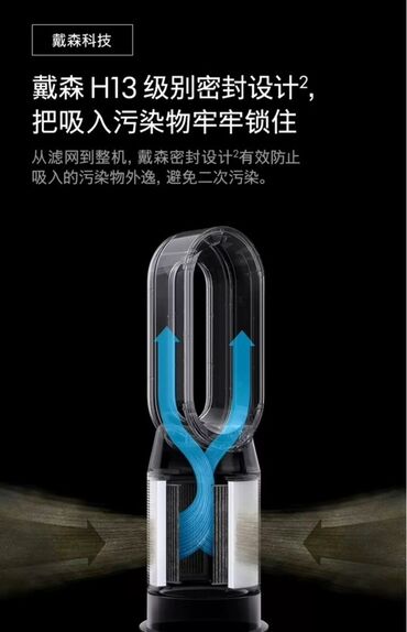 купить потолочный вентилятор: Воздухоочиститель Dyson Напольный, НЕРА