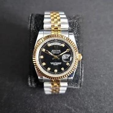 Ručni satovi: HOLUNS HLS001 -37mm- Crna- Rolex Day-Date Homage — 14