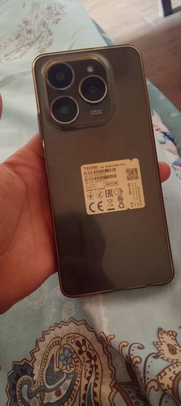 Tecno: Tecno Camon, 256 GB, rəng - Göy, Barmaq izi