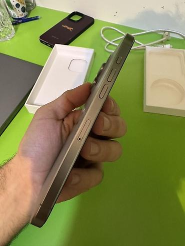 Apple iPhone: IPhone 15 Pro Max, 256 GB, Natural Titanium, Simsiz şarj, Face ID, Sənədlərlə — 5
