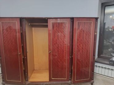 расточный шкаф: Шкаф для одежды, Прямой, Дерево