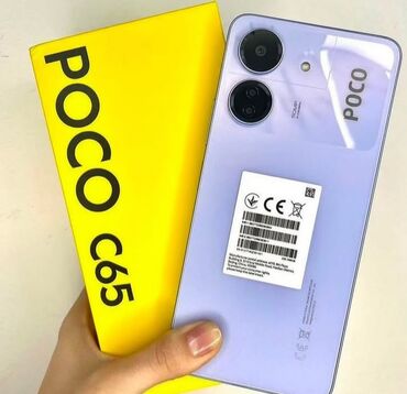 телефоны xiaomi redmi 12про: Poco C65, Колдонулган, 256 ГБ, түсү - Кызгылт көк, 2 SIM