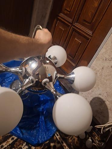 İşıqlandırma: Çılçıraq, 6 lampa, Metal — 2
