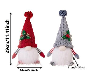 Yeni il oyuncaqları və bəzəkləri: Məhsul: LED işıqlı Yeni il/C̈əngə mücəssəməsi – skandinav cırtdan — 11