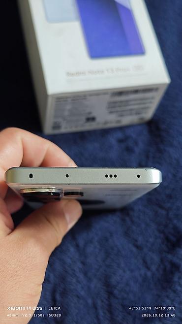 стабилизатор видео: Redmi, Redmi Note 13 Pro Plus, Б/у, 256 ГБ, цвет - Белый, 2 SIM — 4