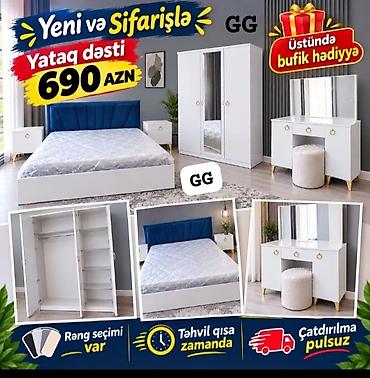 Yataq dəsti – Yeni və sifarişlə Komplektə daxildir: - 1 ədəd yataq