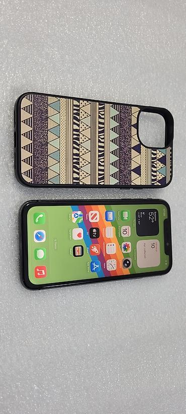 Apple iPhone: IPhone 11, Б/у, 64 ГБ, Черный, Чехол, 68 % — 12