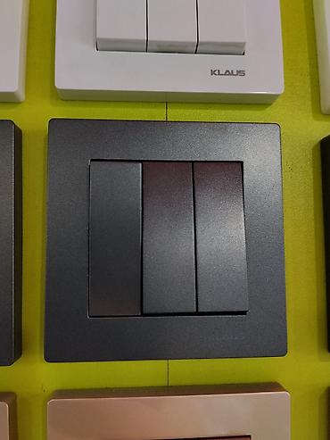 argb controller: Трёхклавишный настенный выключатель Klaus. - Тип: механический, 3 — 1