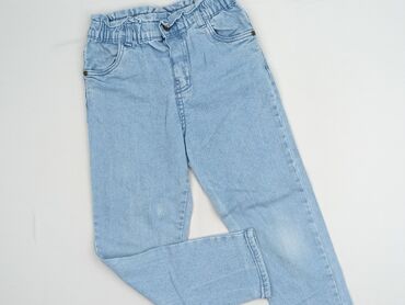 sinsay wide leg jeans: Spodnie jeansowe, SinSay, 10 lat, 134/140, stan - Bardzo dobry