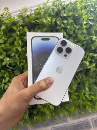 Apple iPhone: IPhone 14 Pro, 128 GB, White Titanium, Kredit, Simsiz şarj, Face ID
