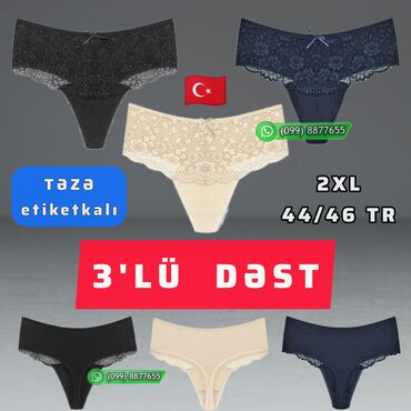 женские ажурные шарфы: 🇹🇷 3'lü dəst i̇ç geyi̇m ◽ təzə ☑️ eti̇ketkali ▪️ 3'lü dəstə