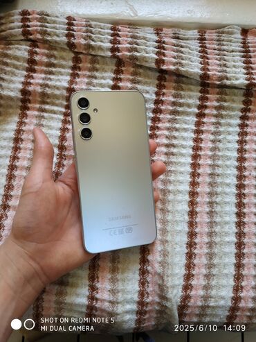 samsun a03: Samsung Galaxy A34 5G, 128 GB, rəng - Gümüşü, İki sim kartlı, Face ID, Sensor