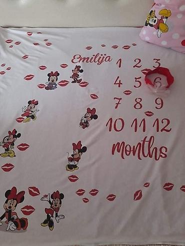 Ostale dečije stvari: Prekrivac za bebe sa stampom pomzelji ime,slika,podaci rodjenja — 18