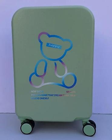 Putni koferi i torbe: Tvrdi kofer na točkiće – dečiji/teen model, mint zelena boja - — 4