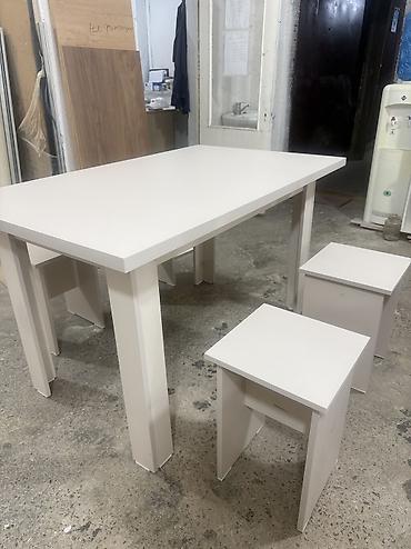 silver kitchen: Кухонный стол, Новый, Прямоугольный, Нераскладной — 3