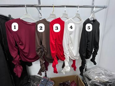 бордовая водолазка: Лонгслив, түсү - Кочкул кызыл, M