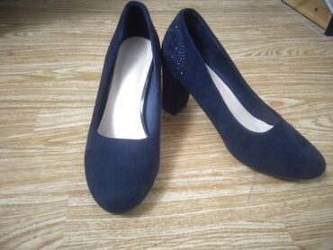 синие детские туфли: Туфли 37, цвет - Синий