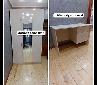 ucuz tul perde: Ağ rəngli mebel dəsti: - Qarderob dolabı – 2 qapılı alt hissə — 1