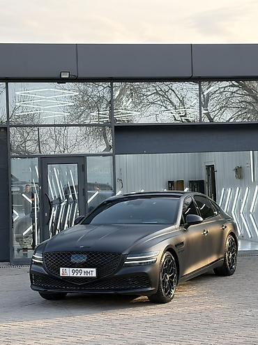 Другие автомобили: Представляем седан Genesis G80 в матовом черном цвете. Автомобиль — 1