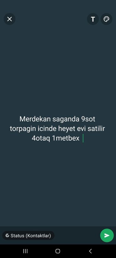 Həyət evi alıram: 4 otaqlı, 9 kv. m, Yeni təmirli