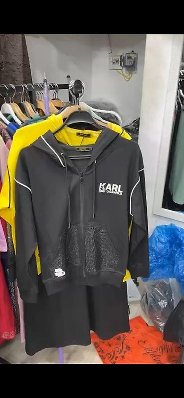 asbaz geyimi: Svitşot, Karl Lagerfeld, M, rəng - Qara — 1