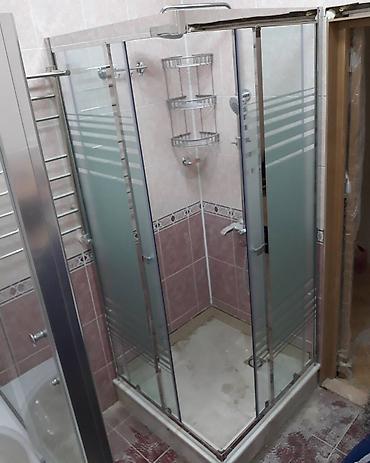 Duş kabinaları, arakəsmələr: Yeni Üstü açıq kabina, Düzbucaqlı, Ödənişli çatdırılma — 7