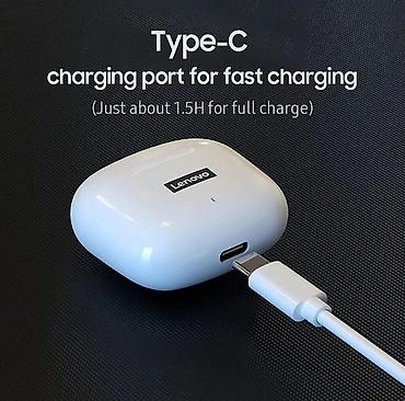 Наушники: Вакуумные, Lenovo, Новый, Беспроводные (Bluetooth), Классические — 4