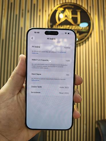 prodat iphone: IPhone 15 Pro Max, 256 GB, Natural Titanium, Simsiz şarj, Face ID, Sənədlərlə — 3
