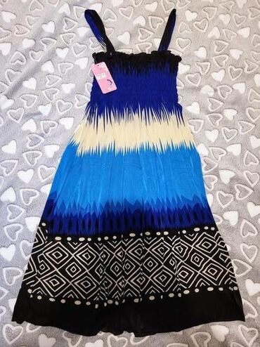kraljevsko plave haljine: XL (EU 42), color - Multicolored, Other style, With the straps
