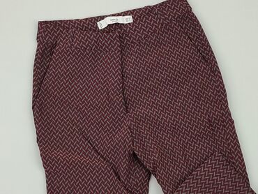 białe dzianinowe spodnie: Material trousers, S (EU 36), condition - Very good