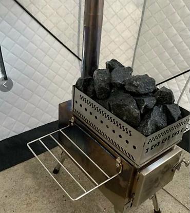 Палатки: Печь для бани дровяная угольная Материал из нержавеющей стали — 9