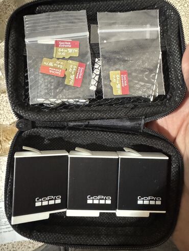 Foto və video aksesuarları: Yeni original gopro batareyalari vse original micro sd 64gb sd card-