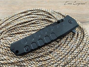 чехол а32: Складной нож Т-34 Black от НОКС, сталь AUS8, рукоять G10 Общая длина — 7