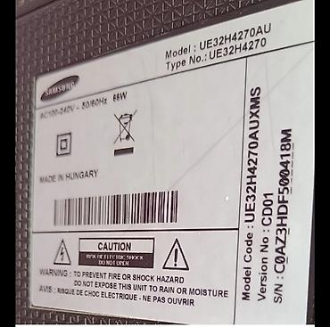 TV və video: İşlənmiş Televizor Samsung LED ekran 32" Ünvandan götürmə — 2