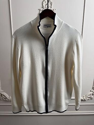 Толстовки: Мужская толстовка, XL, Zara, Новый, цвет - Белый, Платная доставка, Самовывоз — 2