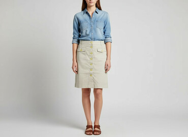 czarne rozkloszowane spódniczka: H&M, Women`s skirt, size M