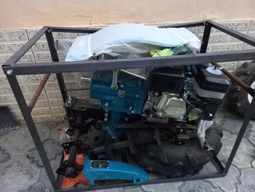 mini traktor satilir: Motoblok mini koltivator 2 ədədir göy rengde olan pakofqadı heç