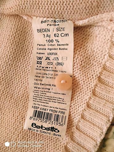 mekteb geyimi: Jaket, Qız üçün, 6 - 9 ay, Bebetto — 2