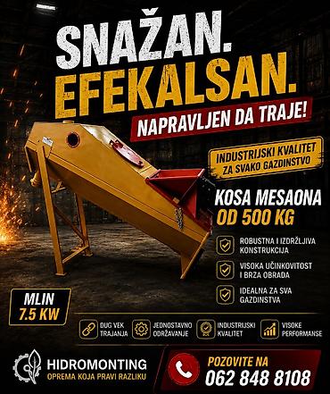 Teretna i poljoprivredna vozila: Kosa mesaona – industrijski kvalitet za svako gazdinstvo - Snaga — 1