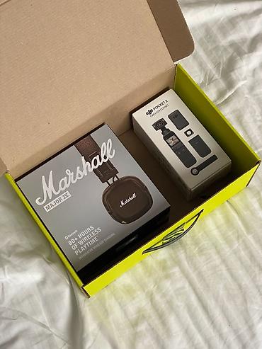 hoco eq34 plus: Продам свои оригинальные наушники Marshall Major IV (коричневые) — 1