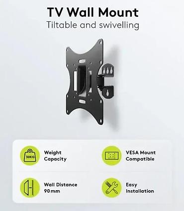 Aksesoari za TV i video: Zidni nosač za TV/monitor – nagibni - Kompatibilnost: ekrani sa VESA — 8