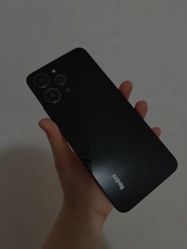 обычный телефон купить: Xiaomi, Redmi 12, Новый, 128 ГБ, цвет - Черный, 1 SIM, 2 SIM