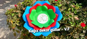 Digər ev dekoru: Bayraq gülləri. Şəkilləri çevirin zəhmət olmasa. Zəfər günü tablosu — 11
