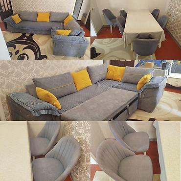 divan restoran: Masa desti. 300azn 6 stulla. Yaxsı veziyyetde. Uqlavoy divan 300azn — 1