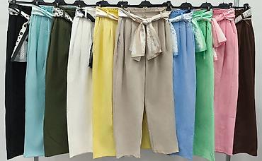 Pantalone: ✅Ženske pantalone sa visokim strukom i šalom-kaišem
✅2250 din — 10